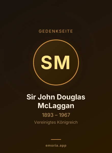 Gedenkportrait von Sir John Douglas McLaggan