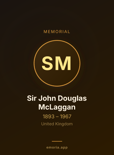 Memorial portrait of Sir John Douglas McLaggan