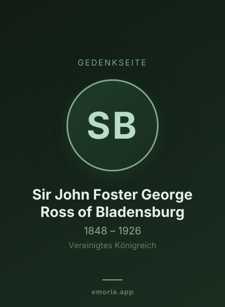 Gedenkportrait von Sir John Foster George Ross of Bladensburg