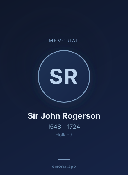 Memorial portrait of Sir John Rogerson