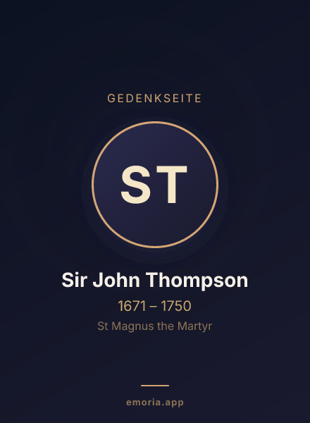 Gedenkportrait von Sir John Thompson