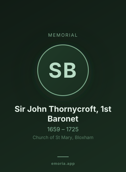 Memorial portrait of Sir John Thornycroft, 1st Baronet