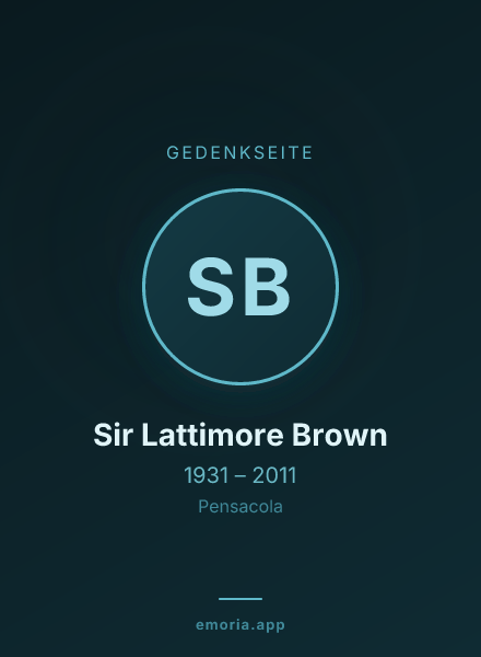 Gedenkportrait von Sir Lattimore Brown