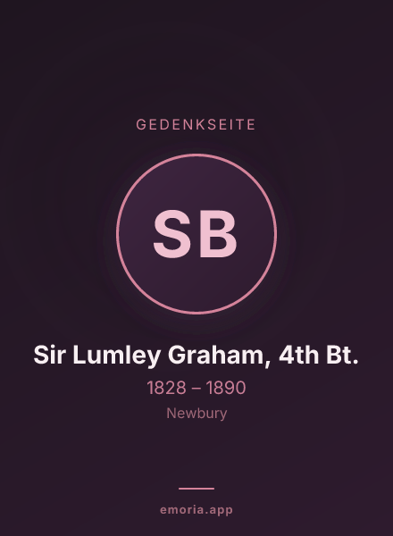 Gedenkportrait von Sir Lumley Graham, 4th Bt.