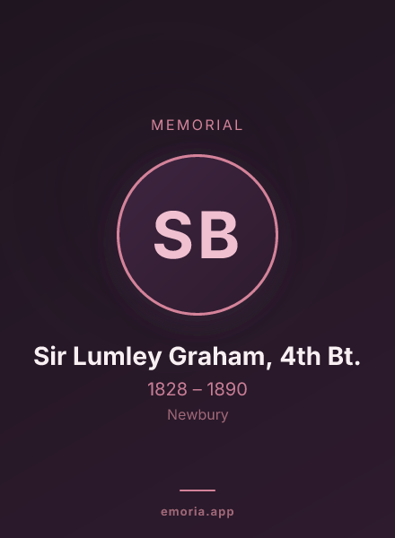 Memorial portrait of Sir Lumley Graham, 4th Bt.