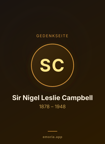 Gedenkportrait von Sir Nigel Leslie Campbell