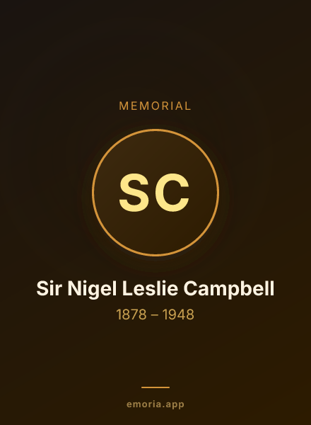 Memorial portrait of Sir Nigel Leslie Campbell