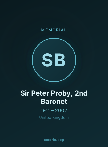 Memorial portrait of Sir Peter Proby, 2nd Baronet