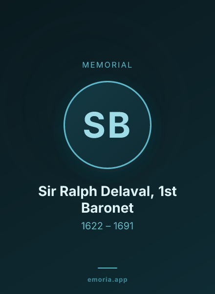 Memorial portrait of Sir Ralph Delaval, 1st Baronet