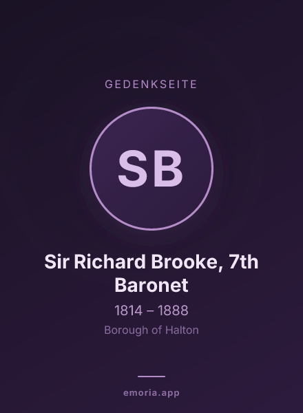 Gedenkportrait von Sir Richard Brooke, 7th Baronet