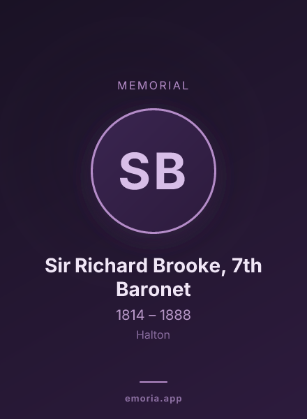 Memorial portrait of Sir Richard Brooke, 7th Baronet