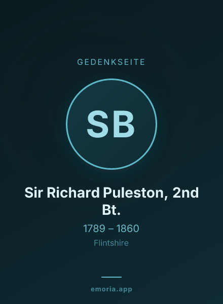 Gedenkportrait von Sir Richard Puleston, 2nd Bt.