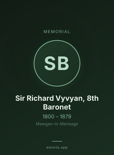 Memorial portrait of Sir Richard Vyvyan, 8th Baronet