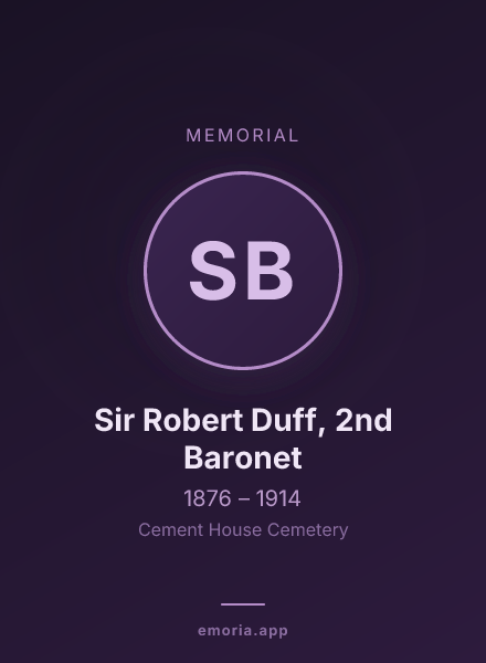 Memorial portrait of Sir Robert Duff, 2nd Baronet