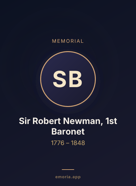 Memorial portrait of Sir Robert Newman, 1st Baronet