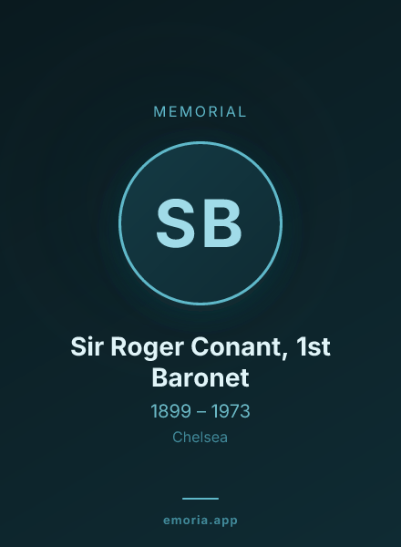 Memorial portrait of Sir Roger Conant, 1st Baronet