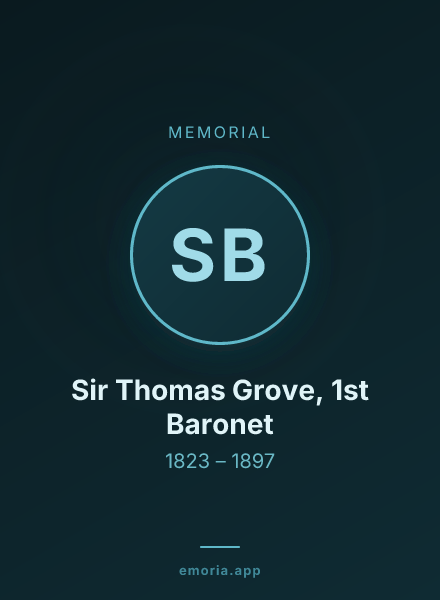 Memorial portrait of Sir Thomas Grove, 1st Baronet