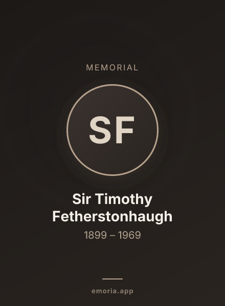 Memorial portrait of Sir Timothy Fetherstonhaugh