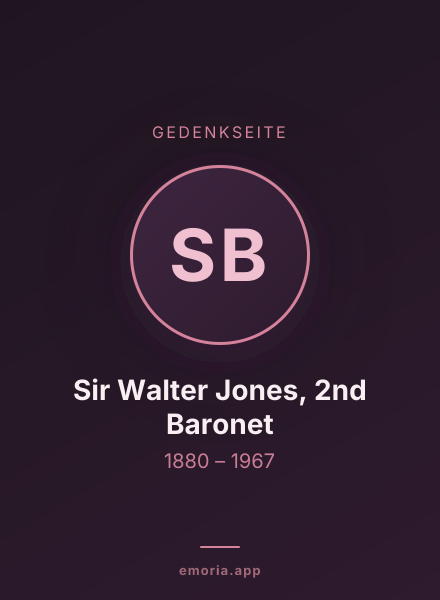 Gedenkportrait von Sir Walter Jones, 2nd Baronet