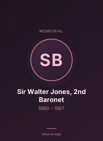 Memorial portrait of Sir Walter Jones, 2nd Baronet
