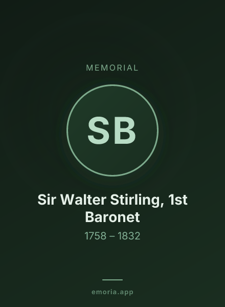 Memorial portrait of Sir Walter Stirling, 1st Baronet