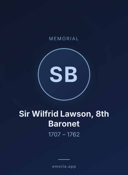 Memorial portrait of Sir Wilfrid Lawson, 8th Baronet