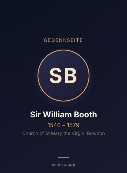 Gedenkportrait von Sir William Booth