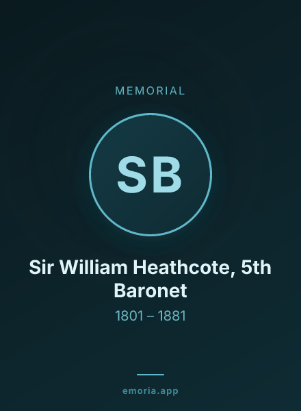 Memorial portrait of Sir William Heathcote, 5th Baronet