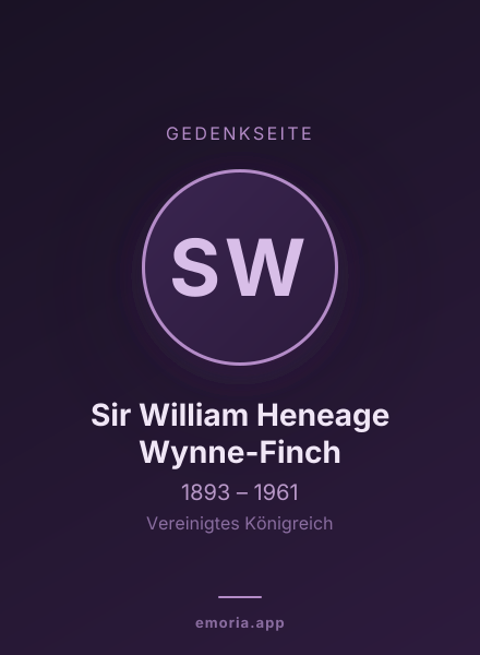 Gedenkportrait von Sir William Heneage Wynne-Finch