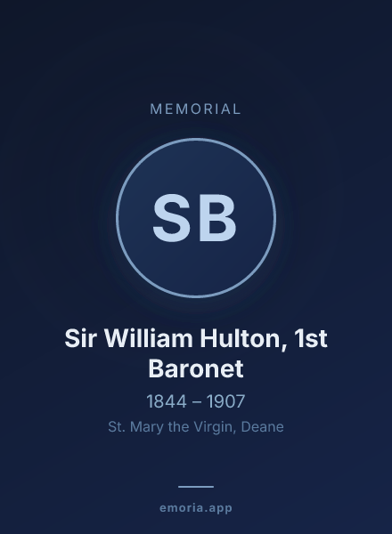 Memorial portrait of Sir William Hulton, 1st Baronet