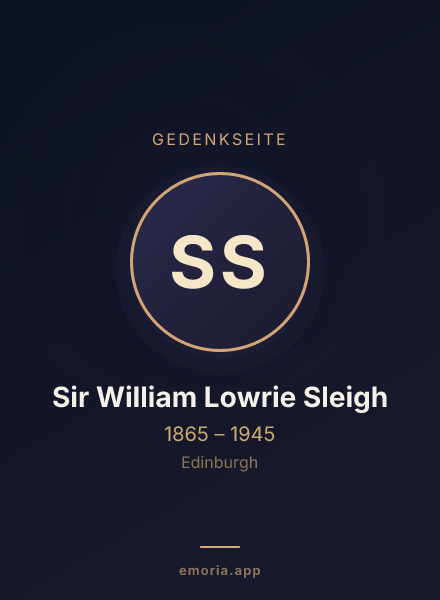 Gedenkportrait von Sir William Lowrie Sleigh