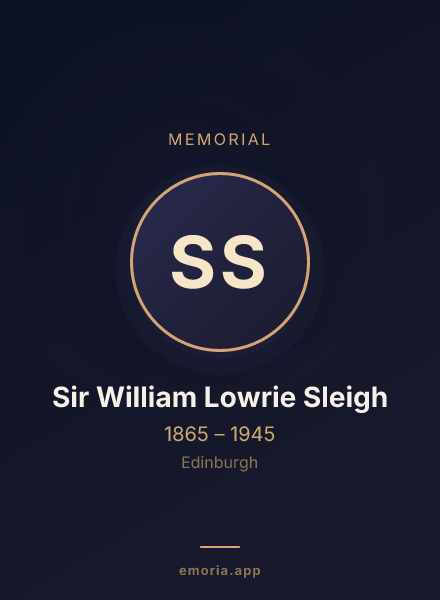 Memorial portrait of Sir William Lowrie Sleigh