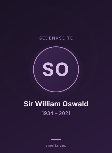 Gedenkportrait von Sir William Oswald
