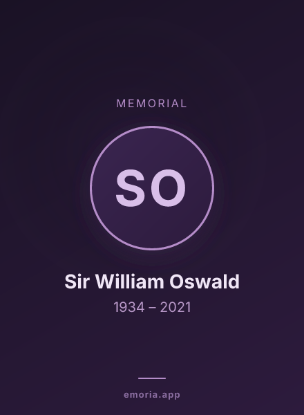 Memorial portrait of Sir William Oswald