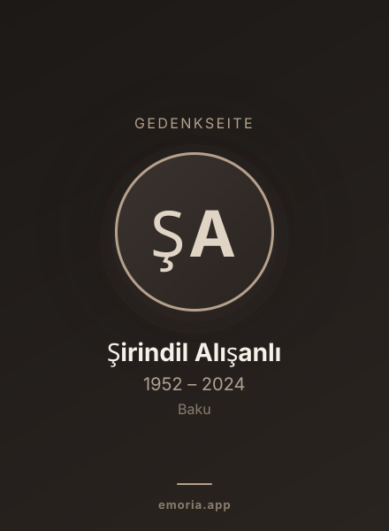 Gedenkportrait von Şirindil Alışanlı