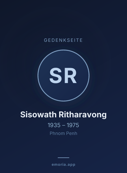 Gedenkportrait von Sisowath Ritharavong