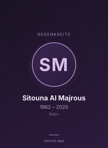 Gedenkportrait von Sitouna Al Majrous