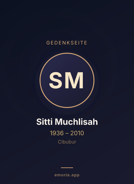 Gedenkportrait von Sitti Muchlisah