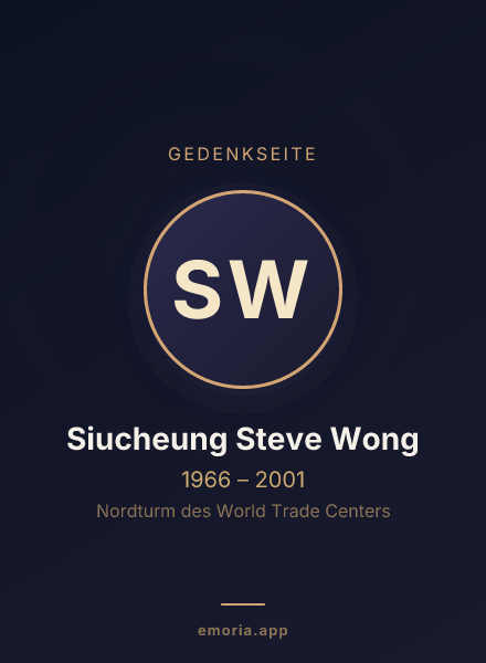 Gedenkportrait von Siucheung Steve Wong