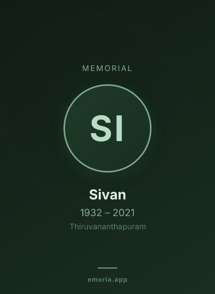 Memorial portrait of Sivan