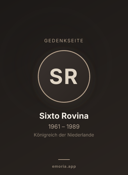 Gedenkportrait von Sixto Rovina