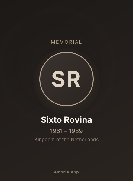Memorial portrait of Sixto Rovina