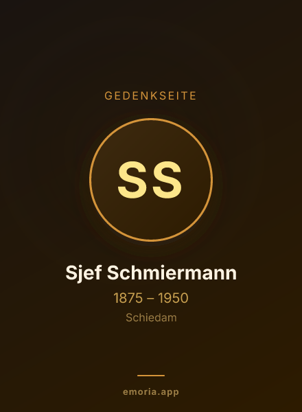 Gedenkportrait von Sjef Schmiermann