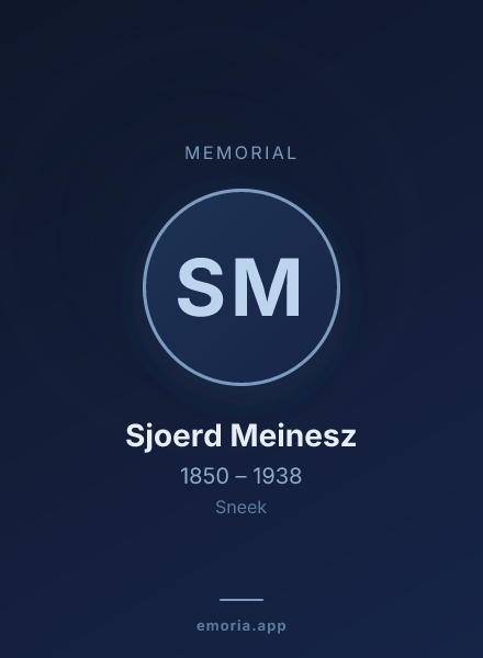 Memorial portrait of Sjoerd Meinesz