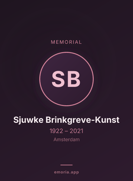 Memorial portrait of Sjuwke Brinkgreve-Kunst