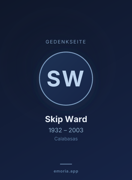 Gedenkportrait von Skip Ward