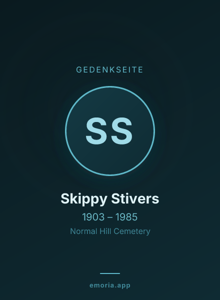 Gedenkportrait von Skippy Stivers