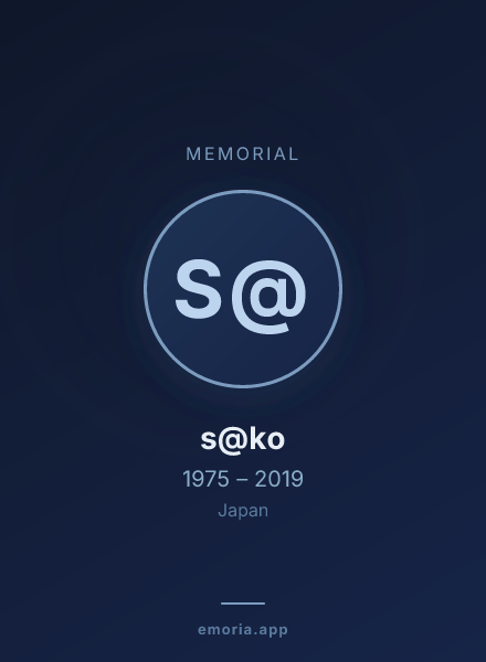 Memorial portrait of s@ko