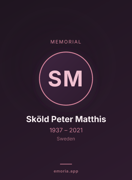 Memorial portrait of Sköld Peter Matthis