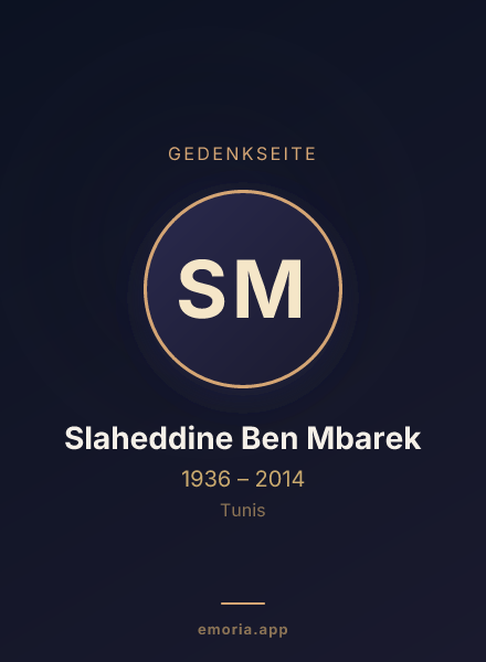 Gedenkportrait von Slaheddine Ben Mbarek